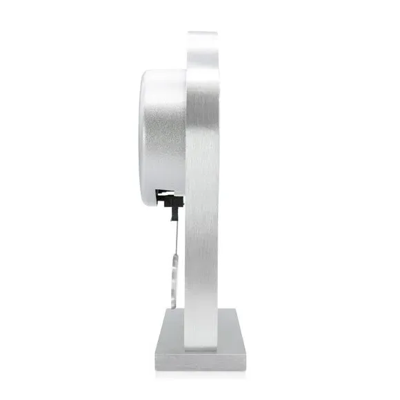 Arched Pendulum Mantel Clock - Silver, Metal