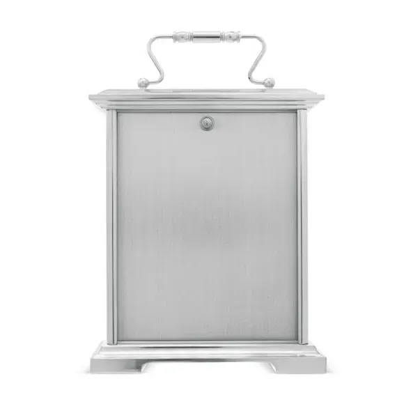 Carriage Mantel Clock Radio Controlled - Silver