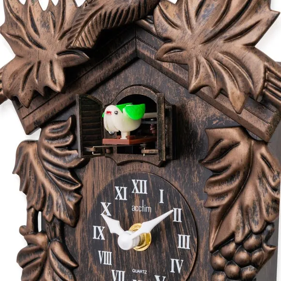 Cuckoo Wall Clock with Pendulum - Bronze