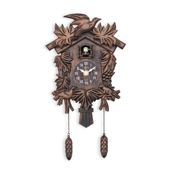 Cuckoo Wall Clock with Pendulum - Bronze image