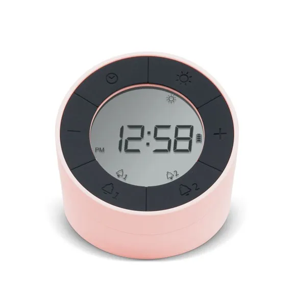 Digital Alarm Clock with Night Light - Pink