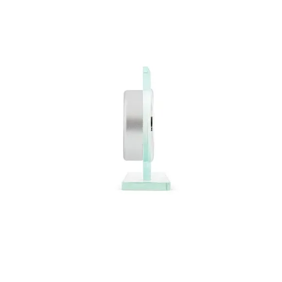 Half-Moon Mantel Clock - Clear, Glass