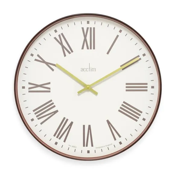 Large Quartz Wall Clock - Walnut image