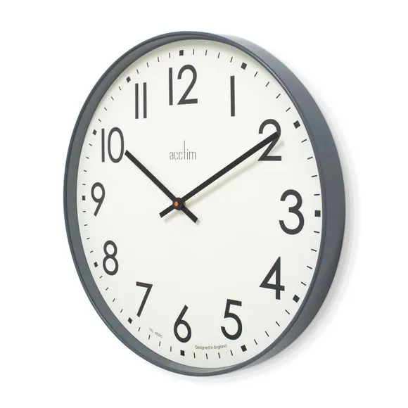 Large Wall Clock Quartz Movement - Dark Grey