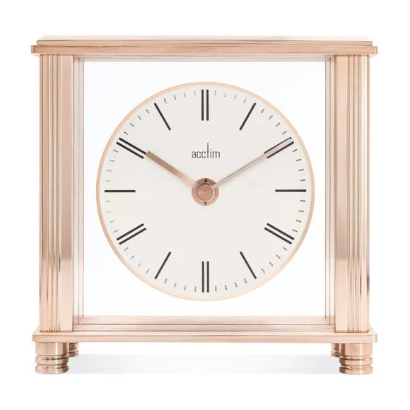 Mantel Clock with Quartz Movement - Rose Gold image