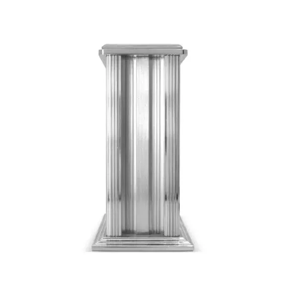 Mantel Clock with Roman Numerals - Silver