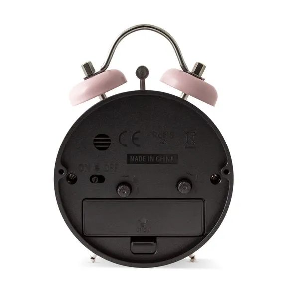 Small Alarm Clock Roman Numerals - Dusty Rose