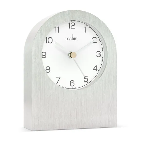 Sutherland Table Clock - Silver, Aluminium