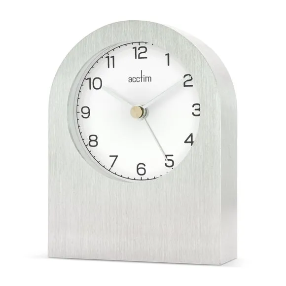 Sutherland Table Clock - Silver, Aluminium