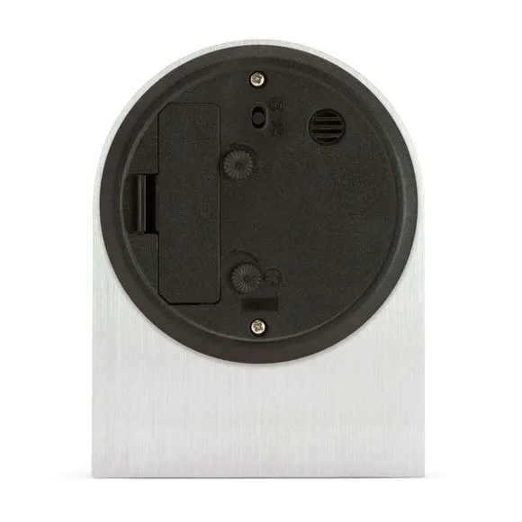 Sutherland Table Clock - Silver, Aluminium