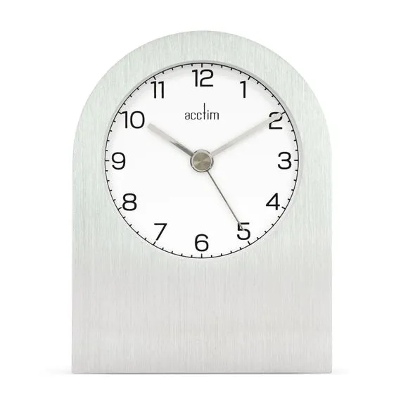 Sutherland Table Clock - Silver, Aluminium
