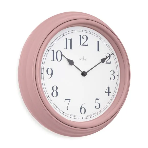 Traditional Wall Clock - Dusty Rose, Plastic
