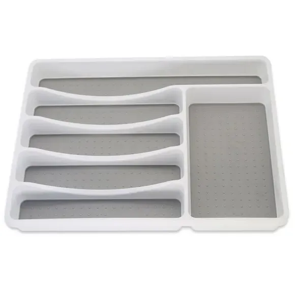 6-Part Drawer Organiser - White