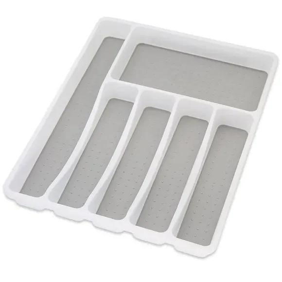 6-Part Drawer Organiser - White