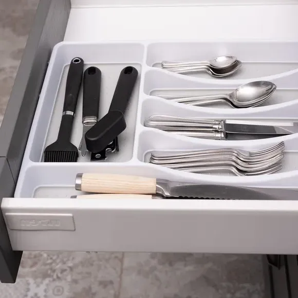 6-Part Drawer Organiser - White