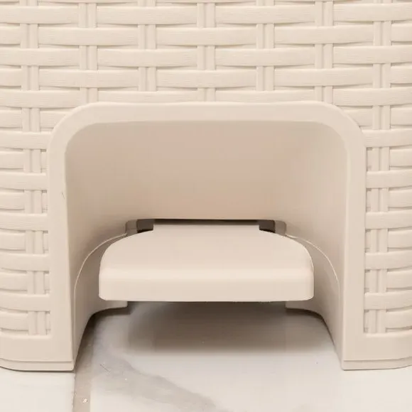 6L Pedal Bin with Inner Bucket - Natural, Rattan