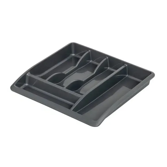 Cutlery Drawer Organiser - Metallic Grey