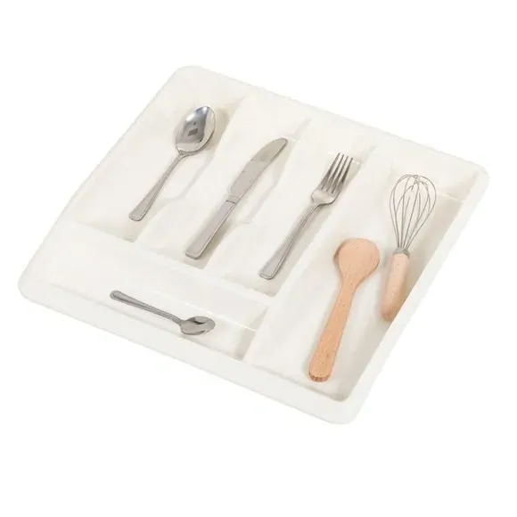 Drawer Organiser with Compartments - Cream