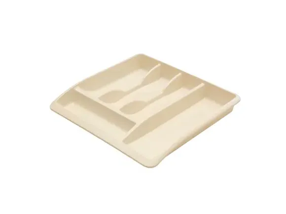 Drawer Organiser with Compartments - Cream