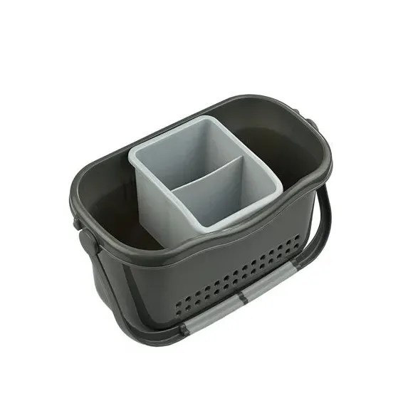 Sink Caddy with Handle - Grey, Metallic