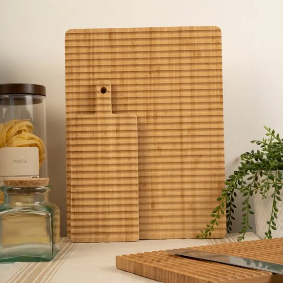 Double-Sided Chopping Board - Natural, Bamboo