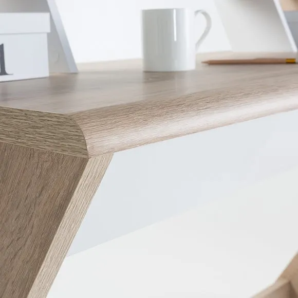 Computer Desk with Drawer - Natural, Oak