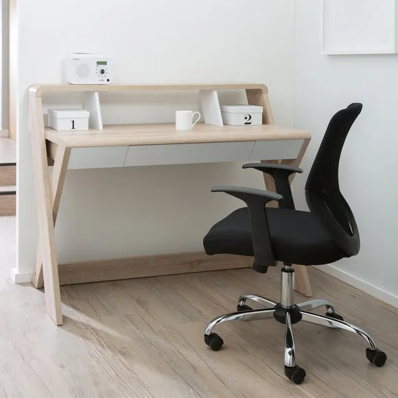 Computer Desk with Drawer - Natural, Oak image