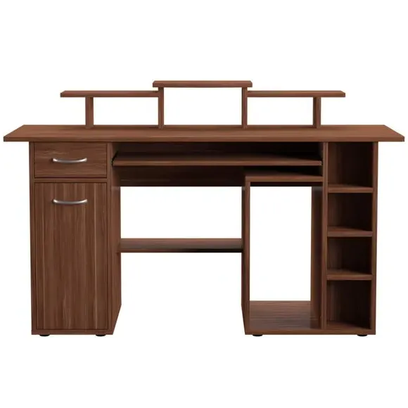 Computer Desk with Storage - Walnut