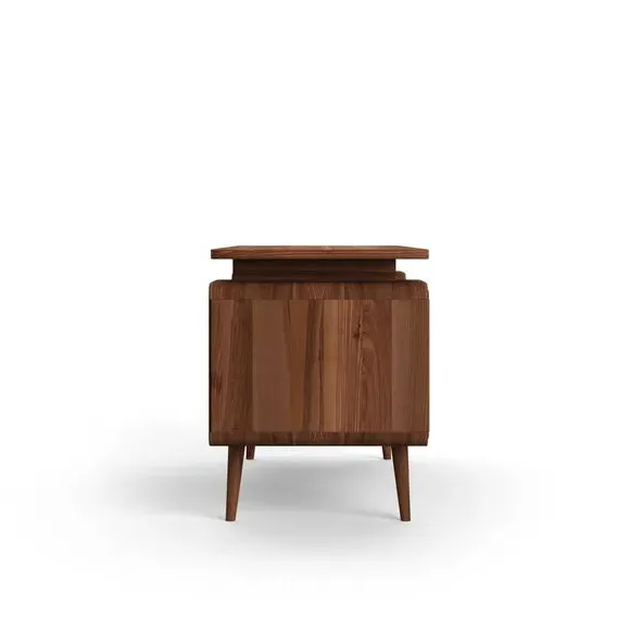 Desk with 6 Drawers - Natural, Mixed Wood