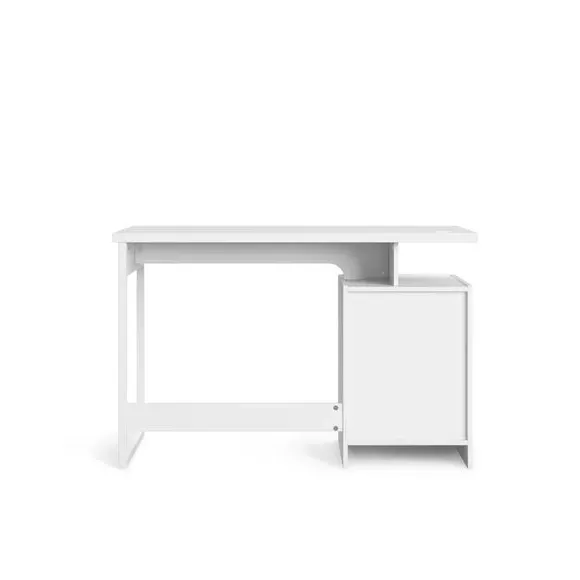 Desk with Storage - White