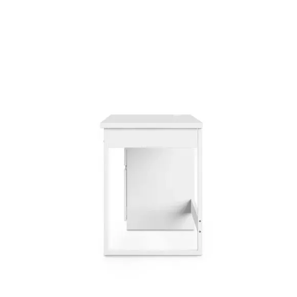 Desk with Storage - White