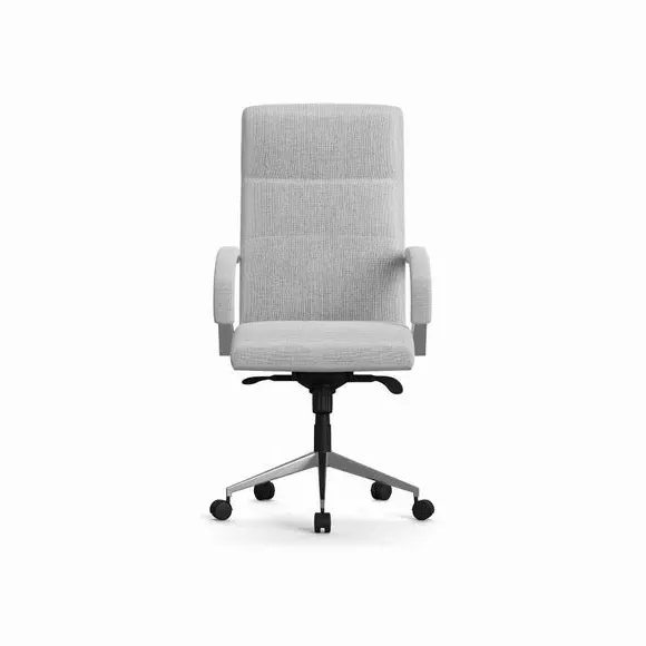 Executive Chair with Armrests - Grey, Fabric