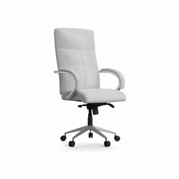 Executive Chair with Armrests - Grey, Fabric