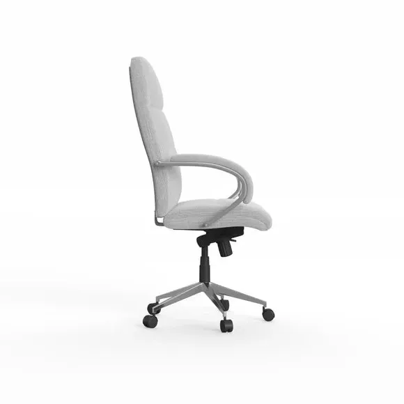 Executive Chair with Armrests - Grey, Fabric