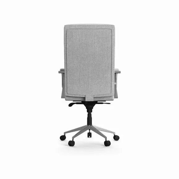Executive Chair with Armrests - Grey, Fabric