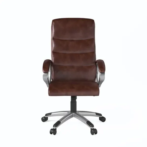Executive Chair with Tilt Control - Brown, Leather