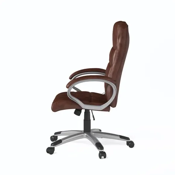 Executive Chair with Tilt Control - Brown, Leather