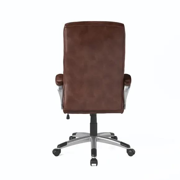 Executive Chair with Tilt Control - Brown, Leather