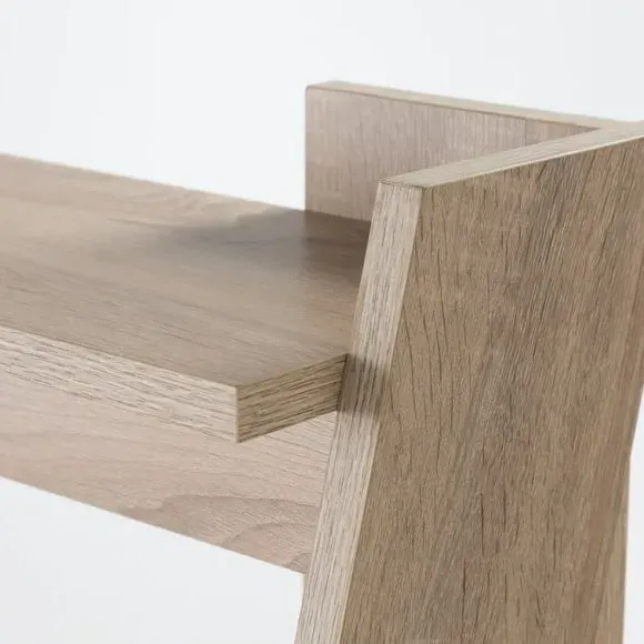 Ladder Desk with Storage - Brown