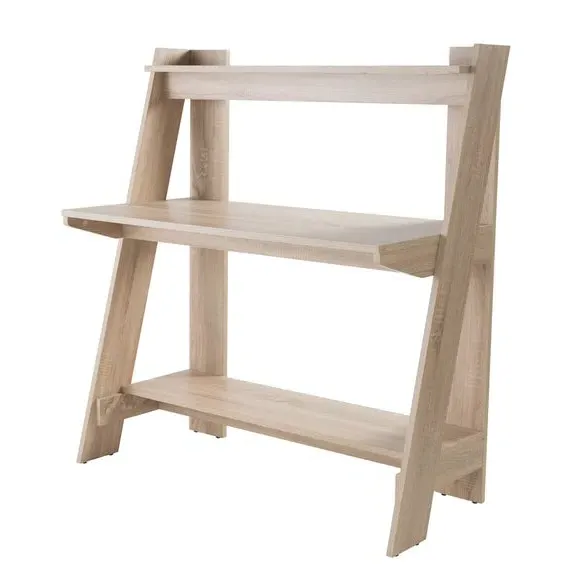 Ladder Desk with Storage - Brown image