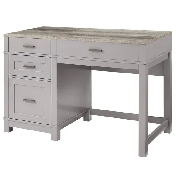 Lift-Top Desk with Storage - Grey