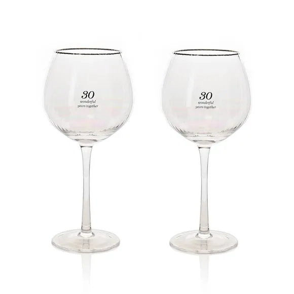 Set of 2 Gin Glasses Anniversary - Clear, Glass image