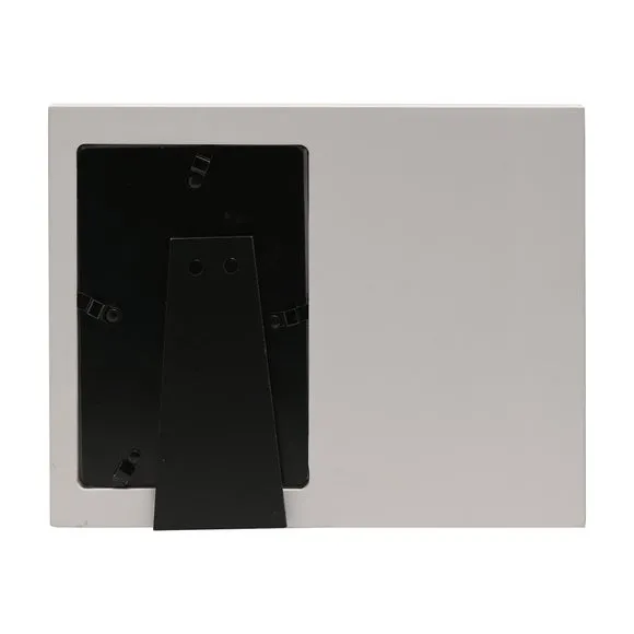 Standing Photo Frame with Verse - White, Wood