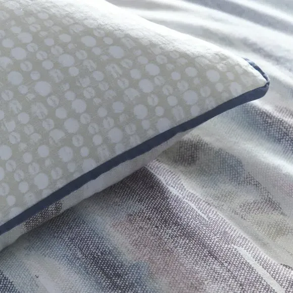 Duvet Cover Set with Pillowcase - Blue, Cotton