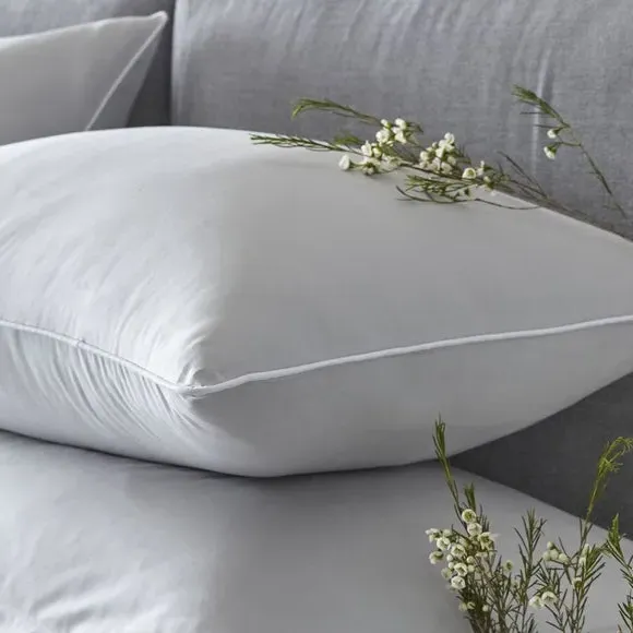 Piped Duvet Cover Set - Silver, Cotton
