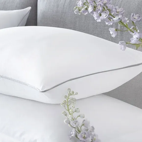 Piped Duvet Cover Set - White, Cotton