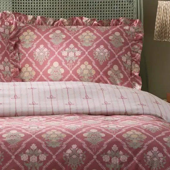 Duvet Cover & Pillowcase Set - Pink, Cotton