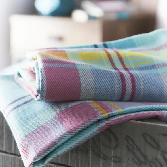 Check Duvet Cover Set - Multicolor, Cotton