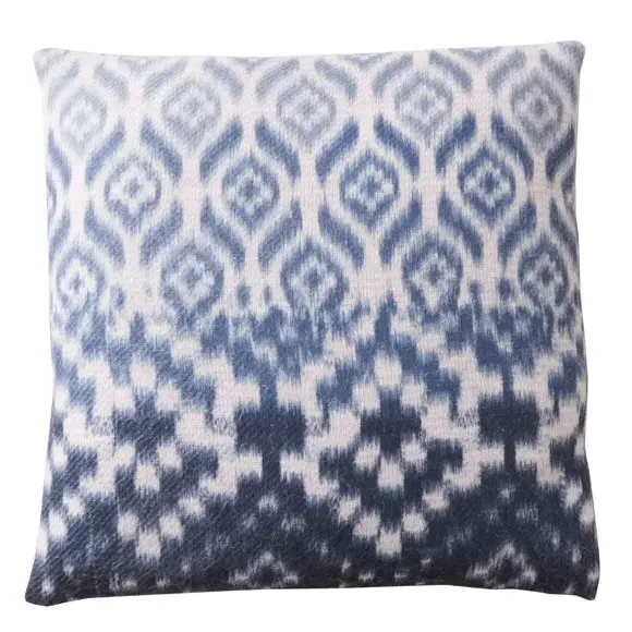 Square Filled Cushion Geometric Pattern - Blue