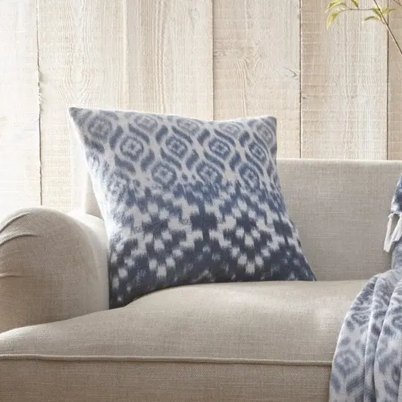 Square Filled Cushion Geometric Pattern - Blue image
